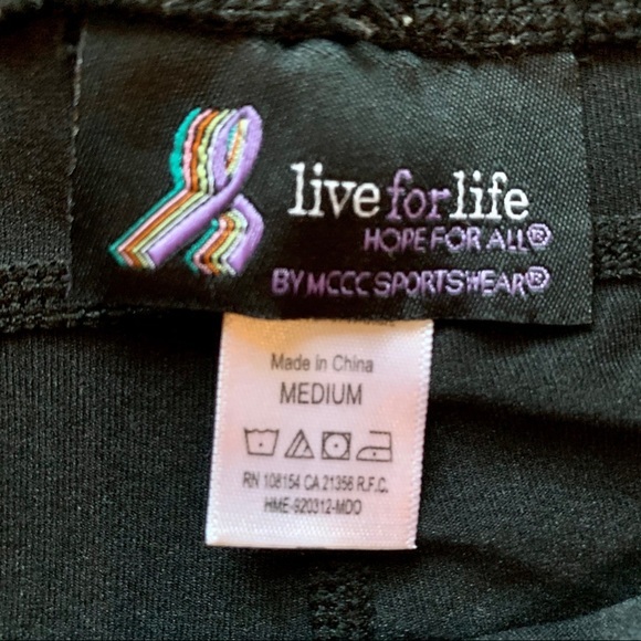 MCCC Sportswear Live For Life‎ Breast Cancer Awareness Workout Capris M - Picture 6 of 7